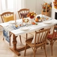 thumbnail image 3 of Navy Blue Pumpkins Fall Cotton Linen Rectangle Table Runners 13"x72", Thanksgiving Weeping Botanical Rustic Coffee Table Runner Dresser Scarves Table Runners for Wedding Party Banquet Dinner Decor, 3 of 8