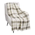 thumbnail image 1 of HOMETRENDS Perth Plaid Velvet Plush Throw, 1 of 4