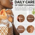 thumbnail image 6 of 1 Pc African Net Sponge - Authentic African Wash Cloths for Showering - Exfoliating Body Sponges for Bathing - Back Scrub Exfoliator Scrubber for Body Bath Accessories, 45 Inch, Green, 6 of 8