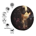 thumbnail image 2 of Kdxio Romantic Flower Lion Couple for Tire Cover Wheel Protectors Tyre Covers Weatherproof Wheel Covers Universal Fit for Trailer Rv SUV Truck Camper Travel Trailers 16 inch, 2 of 5