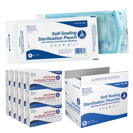 Dynarex Sterilization Pouches, 5.25" x 10", 3000 Count