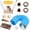11pcs-Blue, variant on WLGJL 11 PCS Hamster Toys Set, Guinea Pig Toys Small Animal Chewing Toy and Rat Cage Accessories, Chinchillas, Gerbils, Rats, Rabbit Rodents Teeth Care, Mouse Toy Swing Seesaw Bridge(Blue)