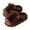 A Brown, variant on Wovix Women Girls Slippers Fluffy House Shoes with Heel Cover Winter Warm Plush Cute Cartoon Design Outdoor Shoes Soft Daily Brown 37