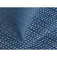 thumbnail image 4 of Ambesonne Blue White Quilted Bedspread Set 3 Pcs, Minimal Triangles, Queen Size, Navy Blue and White, 4 of 5