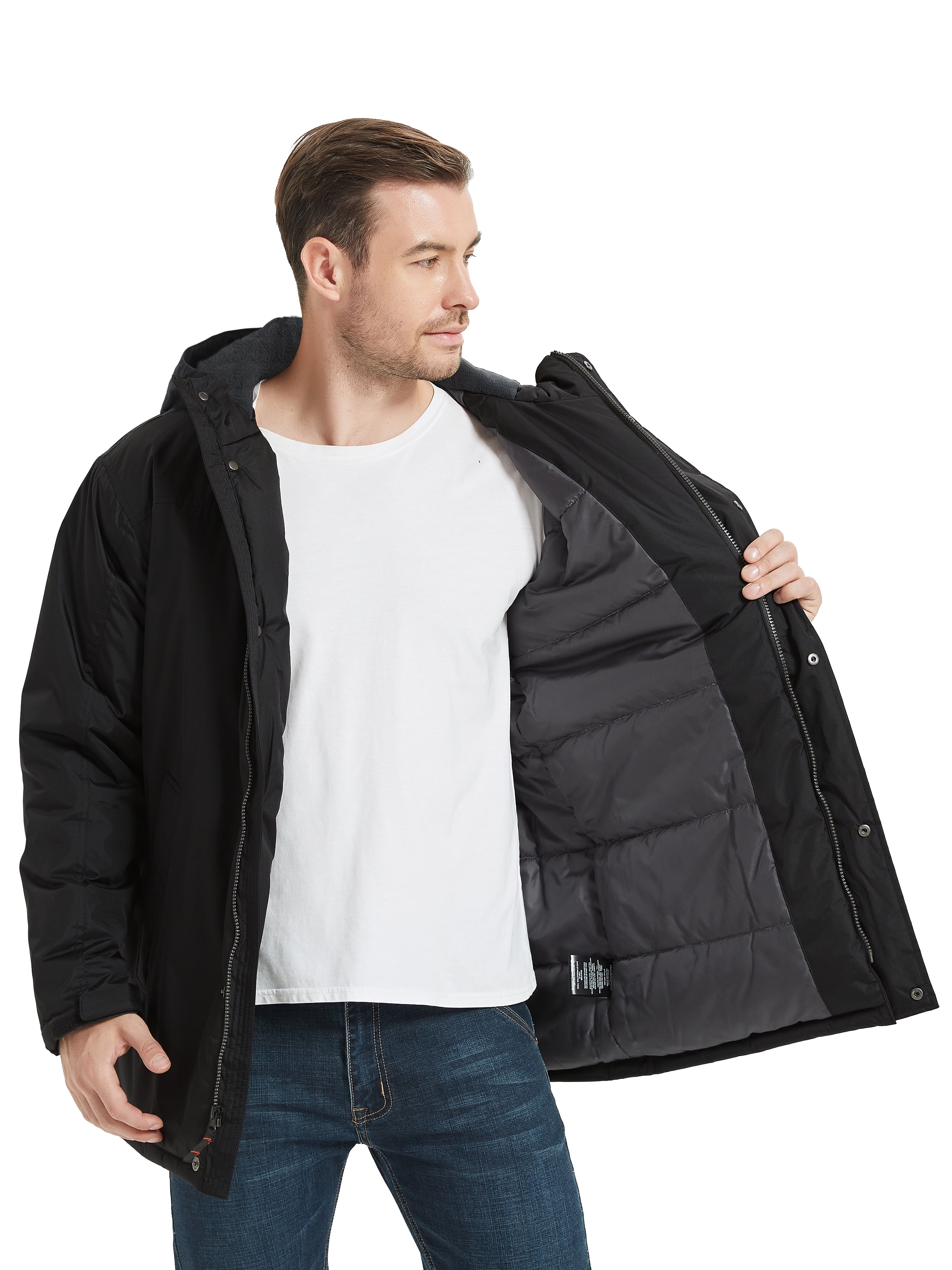 Hawke & Co Mens Hooded Snorkle Jacket, Sizes S-2XL
