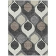 thumbnail image 2 of 8' X 10' Gray Beige And Taupe Ogee Washable Indoor Outdoor Area Rug, 2 of 5