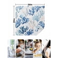 thumbnail image 5 of nqOlkjepod Blue Coral Coastal Cloth Napkins Set of 4 Reusable Dinner Napkins, Summer Watercolor Ocean Cocktail Napkin Washable Table Napkins for Wedding/Holiday Party/Baby Shower 20"x20", 5 of 8