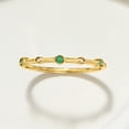 thumbnail image 3 of Pure Collection by Ross-Simons Emerald- and Diamond-Accented Ring 14kt Yellow Gold, Women's, Adult, 3 of 6