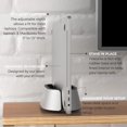 thumbnail image 3 of Soporte vertical para portátil HumanCentric de aluminio plateado, 3 of 7