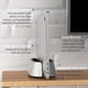 thumbnail image 3 of Soporte vertical para portátil HumanCentric de aluminio plateado, 3 of 7