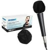 HygenX Sanitary Disposable Microphone Covers, Black, 100-Pack