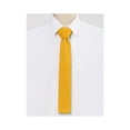 thumbnail image 5 of INSPIRE CHIC Men's Self-tied Solid Color Neckties Flat Neckwear Knitted Ties Yellow, 5 of 5