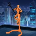 thumbnail image 4 of Figura de acción XIAOLE impresa en 3D, robot articulado móvil de 13 figuras de acción, robot móvil de múltiples articulaciones, juguetes de maniquí impresos en 3D, figuras pintadas a mano para San, 4 of 4