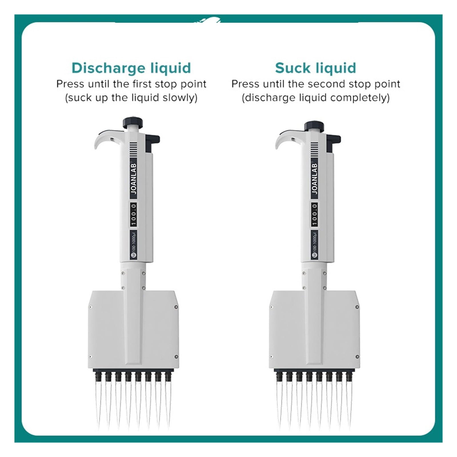 Multichannel Pipette Lab Equipment Manual Digital Adjustable Micropipette 8 Channels Pipette 12 Channels ,Precision & Accuracy