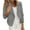 Gray, variant on Bomber Jacket Women's Casual Long Sleeve Solid Zip Up Lapel Coat Crop Bomber Jacket with Pocket Winter Coats for Women Winter Jackets for Women Cropped Jacket BlackS