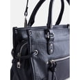 thumbnail image 4 of No Boundaries Women's Fashion Square Tote Bag, Grey, 4 of 6