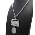 thumbnail image 5 of Hip Hop Silver Plated Retro Boom Box Pendant & 4mm 24" Cuban Chain Necklace, 5 of 5