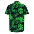 thumbnail image 6 of Yteetum Hawaiian Shirt for Men Short Sleeve T Shirts Floral Print Hawaiian Casual Button Down Short Sleeve Lapel Beach Summer T-Shirts, 6 of 7