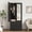 Black with Mirror, variant on AISWORD 60" Tall Metal Wardrobe Cabinet with 1 Drawer and Hanging Rod, 2 Doors Closet with Adjustable Shelf, White