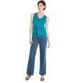 thumbnail image 2 of Time and Tru Women's Twist Front Sleeveless Top, Sizes XS-XXXL, 2 of 5