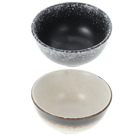 

2Pcs Kitchen Japanese Style Ramen Bowls Rice Bowls Salad Bowls (Assorted Color)