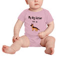 thumbnail image 2 of My Big Sister Is A German Shepherd Dog Cute Baby Clothing Bodysuits Boy Girl Unisex, 2 of 5