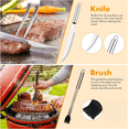thumbnail image 5 of ArooickT Grill Tools Set,20 Pieces Stainless Steel Grill Kit with Case, Barbecue Utensil Tool, 5 of 7