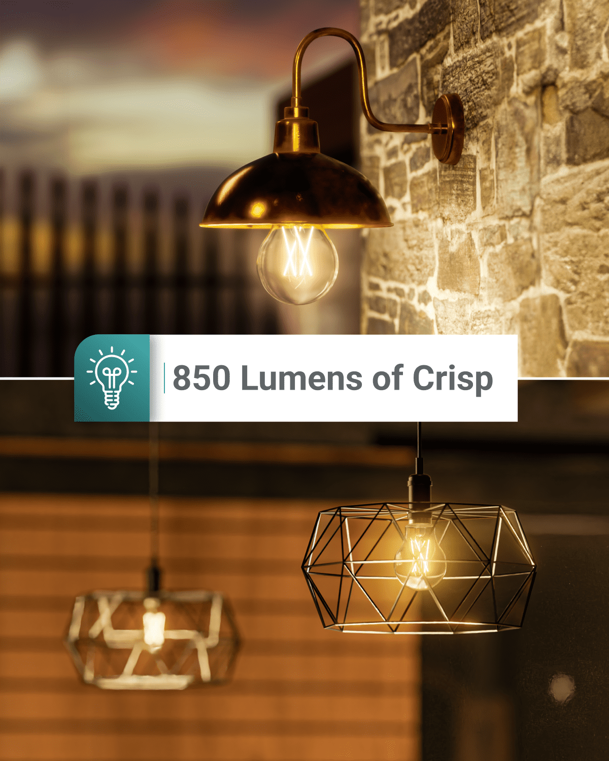 Sunco 6 Pack 9W=60W A19 Dusk to Dawn Outdoor LED Light Bulbs, CRI90 3000K Warm White, 850 Lumens, E26 Medium Base, Photocell Sensor Ambient Decorative Edison Vintage Bulbs, Brigh