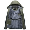 thumbnail image 3 of HOW'ON Men's Winter Coat Snow Jacket Windproof Waterproof Ski Jackets Army Green XL, 3 of 6