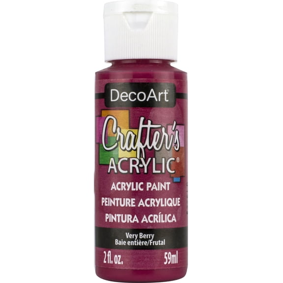 DecoArt Crafter's Acrylic Paint, 2 oz., Very Berry