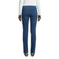 thumbnail image 2 of Lands' End Women's Starfish Mid Rise Knit Denim Straight Jeans, 2 of 3