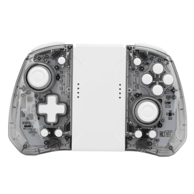 Manette OLED pour Switch, Manettes LED Respirantes RVB de Remplacement pour Switch, Haute Précision, Contrôle de Mouvement à Six Axes pour Jeux, Gris Transparent, Bleu Transparent, Transparent
