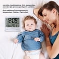 thumbnail image 2 of Bearachild Pantalla LCD Calendario Reloj despertador Escritorio Termómetro digital Cubierta Reloj de de escritorio flexible Decoración del hogar, 2 of 6