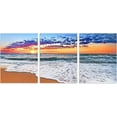 thumbnail image 6 of 3 Panels Beach Home Beach Decor for Home Beach Art Colorful Ocean Beach Kitchen Decor Sunrise Beach Wall Decor for Home Beach Wall Art Beach Room Decor Wall Decor 12" x 16" x 3 Pieces, 6 of 6