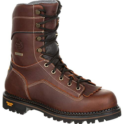 Georgia Boot Men's Logger 9" Low Heel Comp Toe Waterproof Brown 13 D US