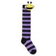thumbnail image 4 of Kids Halloween Long Striped Knee High Socks 3D Bee Witch Thin Tube Socks for Girl Halloween Costume Accessories, 4 of 7