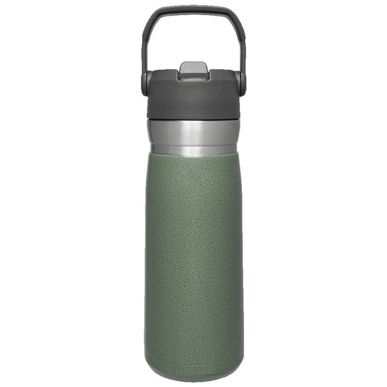 STANLEY 24 oz Orange and Silver Insulated Stainless Steel Water Bottle with  Flip-Top Lid