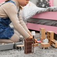 thumbnail image 6 of Jiibva 1:12 Dollhouse Miniature Storage Rack 4 Tier Shelves Storage Shelf Doll House Furniture Decor, 6 of 7