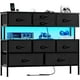 thumbnail image 1 of Mueble De Tv 55 Centro De Entretenimiento Luz Led Enchufes Negro, 1 of 7