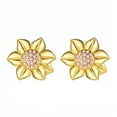 thumbnail image 2 of Sunflower Earrings for Women Floral Jewelry Lightweight Everyday Accessories for Her, 2 of 8