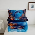 thumbnail image 5 of Erosebridal Dolphin Bedding King Comforter Set,Ocean Animal Bedding Sets King with Comforter,Sealife Decor,Reversible,Lightweight,3 Pieces, 5 of 7
