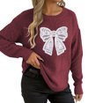 thumbnail image 1 of TINZ Sweater Dress Long Sleeve Oversized Tunic With Exquisite Embroidery And Panel Design Warm Winter Knit Vest Dress Long Pullover Sweater Belted Long Dress, 1 of 5