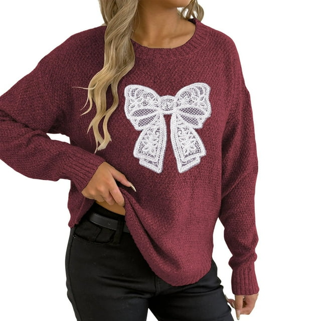 TINZ Sweater Dress Long Sleeve Oversized Tunic With Exquisite Embroidery And Panel Design Warm Winter Knit Vest Dress Long Pullover Sweater Belted Long Dress