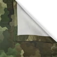 thumbnail image 3 of Ambesonne Camo Kitchen Curtains, Glass Effect Abstract, 55"x39", Pale Green Brown Green, 3 of 3