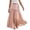 Pink, variant on Kilaqueen Women's Cotton Linen Maxi Skirt with Wrap Front and Side Tie, Flowy A Line Long Skirt for Beach Vacation, Travel and Boho Summer Outfits