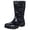 Floret Violet, variant on Crestar Mid Calf Rain Boots for Women, Waterproof Rubber Garden Shoes, Starry Blue