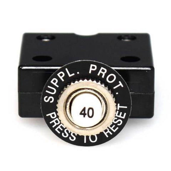 Carling Boat Circuit Breaker 70520 | CLB Press-to-Reset 40A Black