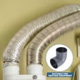 thumbnail image 6 of Uxcell Duct Connector, Plastic Dryer Hose Connector Pipe Fitting Adapter Coupling 5" Gray, 6 of 6