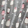 thumbnail image 3 of Defitshape Women's Long Sleeve Cotton Nightgown Summer Fall Cute Short Sleep Shirt Soft Pajama Nightshirt Lightweight Pjs Cartoon Sleepwear Patterned9 Grey Penguin X-Large, 3 of 4
