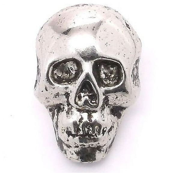 Skull Head Decorative Snap Cap Antique Nickel 1" 1265-79